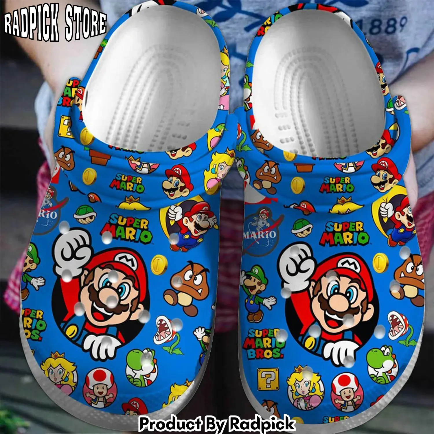Radpick super mario game premium clogs shoes comfortable for men women qdw rp6521050